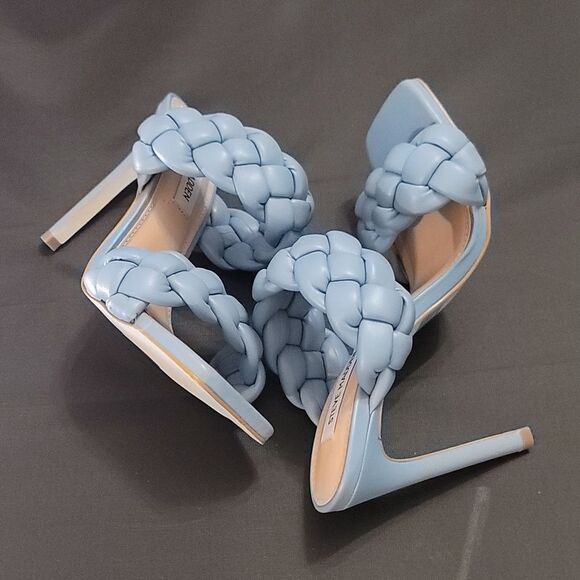 BRAND NEW STEVE MADDEN WOMEN"S CHUNKY BRAIDED STRAP DETAILS KENLEY HEELE… - Picture 14 of 16